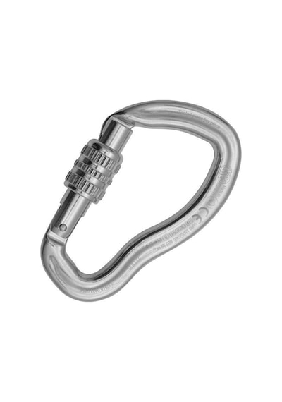 Kong Ergo Express Sleeve Karabina Alüminyum, Yüksek Mukavemetli, Via Ferrata Ve Macera Parkları İç Gri
