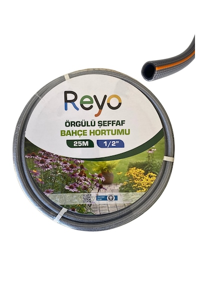 Claber 8921 40m Hortum Makarası + 25m Bahçe Hortumu + 3 Fonksiyonlu Sulama Tabancası, Tam Set
