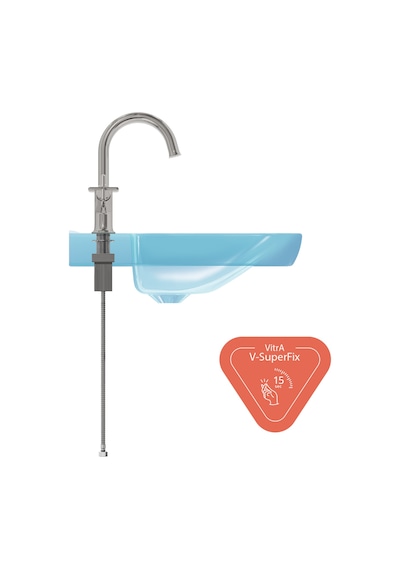 VitrA Origin Classic A42884 Çift Kumandalı Lavabo Bataryası Krom