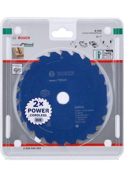 Bosch Expert For Wood 160x20-24 Daire Testere Bıçağı - 2608644503