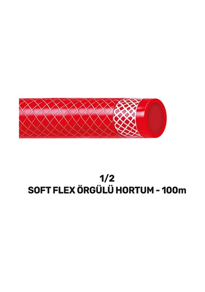 Sgs 1/2 Softlex Örgülü Hortum 100 Mt