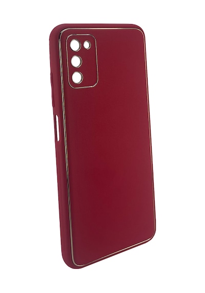 Nettech Samsung Galaxy A03s Uyumlu Coco Leather Seri Arka Koruma Kılıf - Siyah Siyah