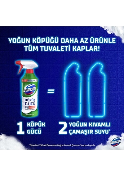 Domestos Köpük Gücü Köpük Çamaşır Suyu Çam Ferahlığı 450 ML