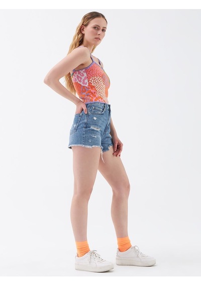 LOFT Regular Fit Kadın Şort Lf2029190 Q1.v1 Denim