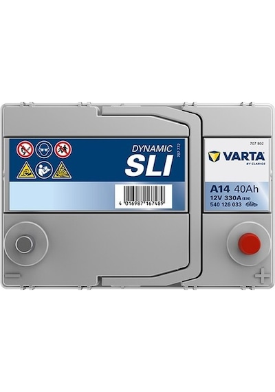 Varta Akü 12V 40 Amper Blue Dynamic 330A A14 / 522382160