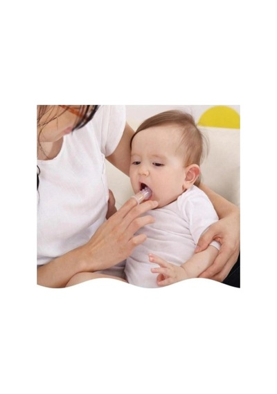 Silikon Bebek Diş Kaşıyıcı Parmak Dış Fırçası Kutulu Yumuşak Bebek Diş Fırçası
