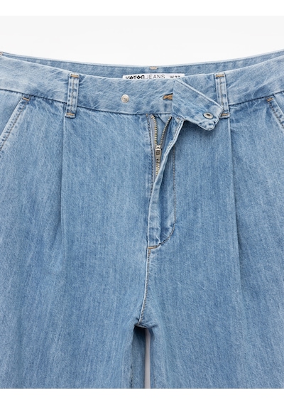Koton Pamuklu Kemer Detaylı Cepli Düğmeli Geniş Paça Jean Pantolon - Wide Leg Jeans Açık İndigo 6wal40110md Açık İndigo Koton Pamuklu Kemer Detaylı Cepli Düğmeli Geniş Paça Jean Pantolon - Wide Leg Jeans Açık İndigo 6wal40110md Açık İndigo