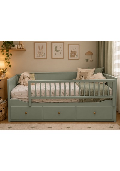 Ata-mer Wood Products 150x50 Yeşil Hemnes Divan Bariyer, Trabzan, Korkuluk