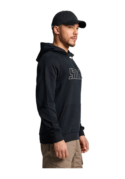 Slam Slam Logo Hoodie Erkek Siyah Sweatshirt W01 SiYAH