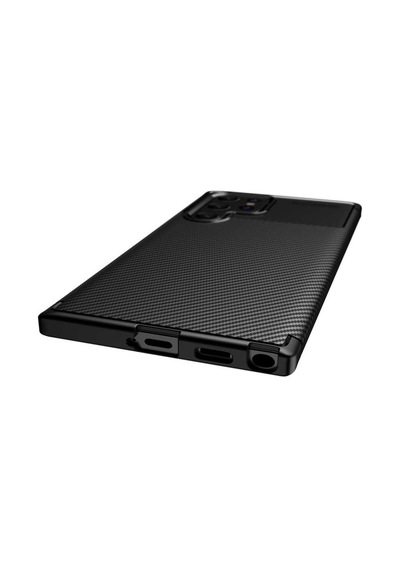 Samsung Uyumlu Galaxy S22 Ultra Kılıf Karbon Silikon Case Kapak