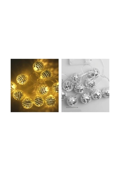 Herşeytrend 2m 10 Led Pilli Disko Toplu Işık Sarı