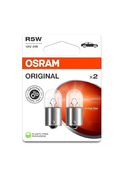 R5w 12v 5w  Oto Ampul 2 Adet Park Plaka İç Aydınlatma