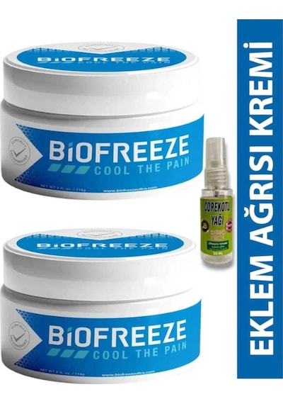Biofreeze 150 Ml Rahatlama Masaj Kremi X 2 Adet + Çörek Otu Yağı 30 Ml Hediye
