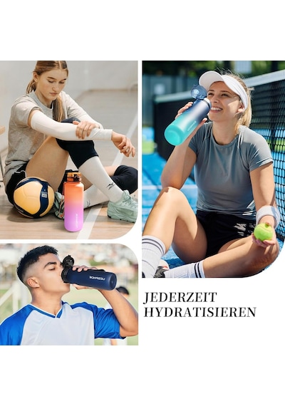 Uzspace Spor İçecek Şişesi 500 Ml/800 Ml/1 L, Sızdırmaz, Tritan Nane Bisfenol A İçermez, Bisiklet, Fitness, Dış Çok Renkli Uzspace Spor İçecek Şişesi 500 Ml/800 Ml/1 L, Sızdırmaz, Tritan Nane Bisfenol A İçermez, Bisiklet, Fitness, Dış Çok Renkli