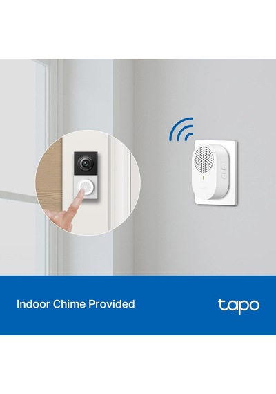 Tp-link Akıllı Video Kapı Zili Kamera Kablolu, 2k 5mp, Renkli Gece Görüşü, 180 Ultra Geniş Fov, 2 Yönlü Ses,