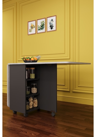Lüks Katlanır Mutfak Yemek Masası %100 MDF Pratik Çekmeceli Çalışma Masası KM04 Lüks Katlanır Mutfak Yemek Masası %100 MDF Pratik Çekmeceli Çalışma Masası KM04