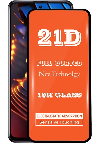 Xiaomi Poco X3 GT ile Uyumlu Tam Kaplayan 21D Temperli Ekran Koruyucu Cam