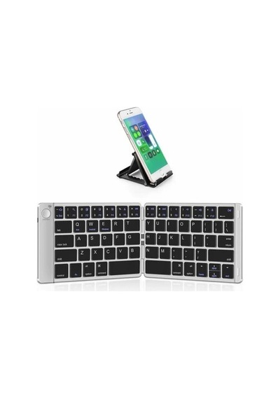 Samsers Katlanabilir Bluetooth Klavye Stand Tutuculu Gümüş Bt X 1 Samsers Katlanabilir Bluetooth Klavye Stand Tutuculu Gümüş Bt X 1