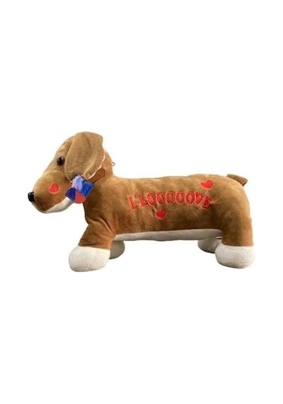 62203 Peluş 45 Cm Aşık Köpek Yastık Çok Renkli