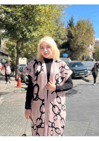 Siyah Çizgi Desenli Elbiseli Hırka Takım Pudra Siyah Siyah Siyah Çizgi Desenli Elbiseli Hırka Takım Pudra Siyah Siyah