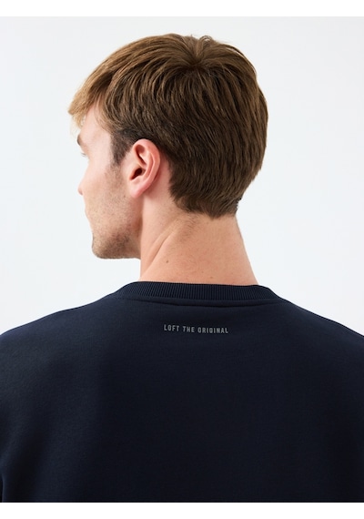 Regular Fit Erkek Sweatshirt Koyu Lacivert
