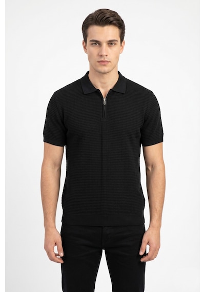 Baglan Erkek Spor Polo Yaka Triko Tişört Bgl-st05371 Siyah