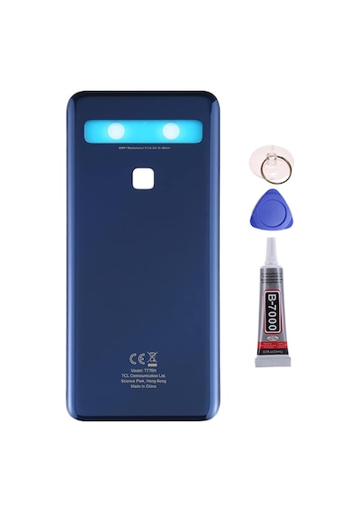 Tcl 10l Mavi Arka Kapak Batarya Kapağı Pil Kapağı Yapışkan Ve Sökme Aparatıyla Beraber Full Set Mavi
