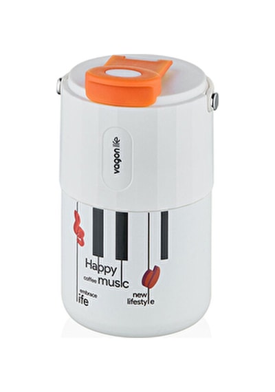 3 Adet Vagonlife Vgn2050 Beyaz Çelik Termos 400 Ml
