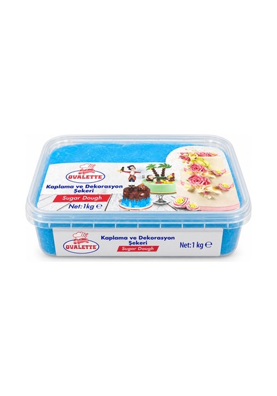 Ovalette Şeker Hamuru Mavi 1 Kg