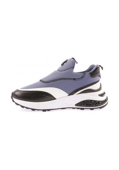Dgn 026-22k Kadin Kalin Taban Metal Aksesuarli Sneakers Ayakkabi 026-2252-R7908 Mavi