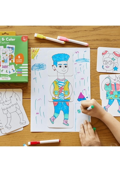 Moritoys Mix And Color - Fashion - Karıştır Renklendir Moda Puzzle