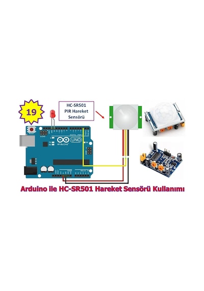 Hc-Sr501 Arduino Pır Sensör (Hareket Sensörü)