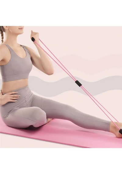 Omilife Plates Jimnastik Yoga Squat Aleti Kas Germe Güçlendirme Egzersiz El Kol Kondinasyon Lastiği Çok Renkli
