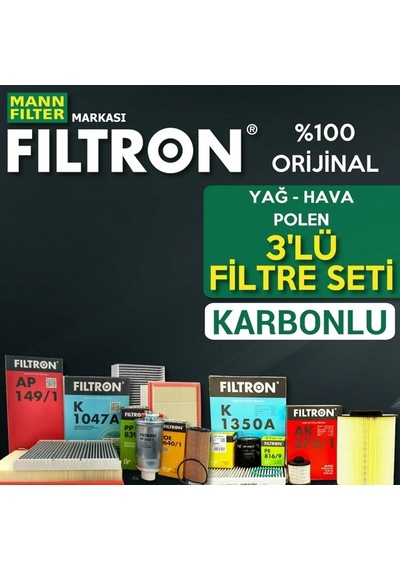 Hyundai i30 1.6 CRDI Filtron Filtre Bakım Seti 2017-2019