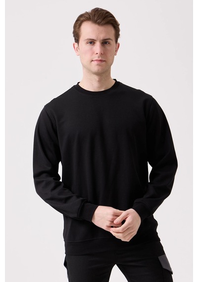 Armadillo Sanford O Yaka Basic Sweatsırt Siyah