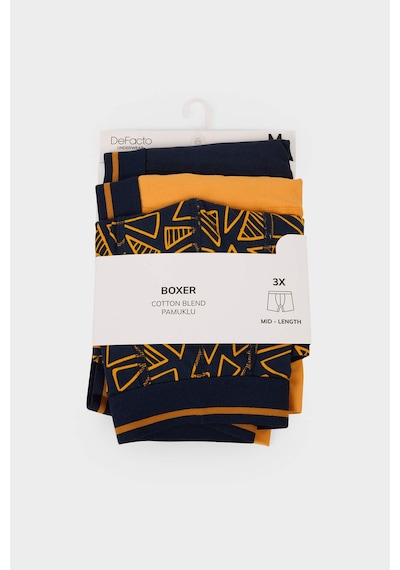 Defacto Regular Fit Baskılı 3lü Boxer T4929az25aunv135 Lacivert Defacto Regular Fit Baskılı 3lü Boxer T4929az25aunv135 Lacivert