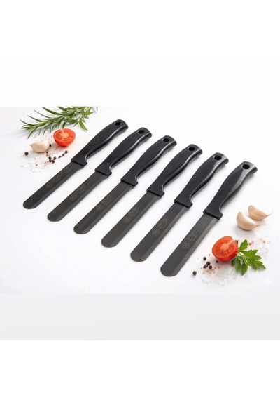Solingen Büyük Boy Tırtıklı Tereyağı Bıçağı Gümüş