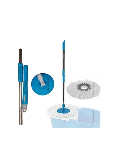 Dönerli Mop Kovası Için Komple Yedek Paspas Set, Toplam 2 Adet Paspas Ile Microfiber Mob,dönerli Sap