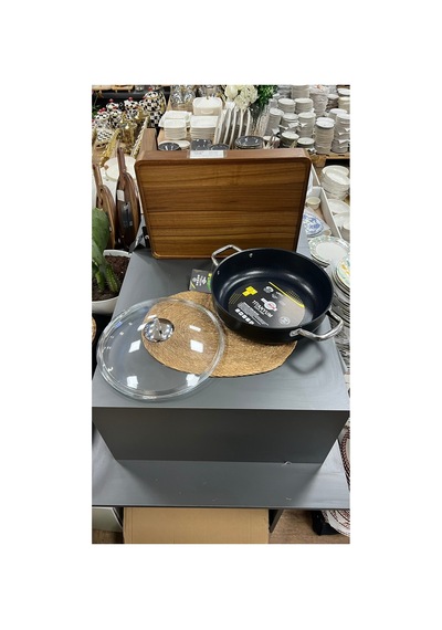 Safinox 30 Cm Karnıyarık Titanyum Tencere Siyah - 673011915 Siyah