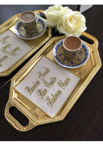 Nakışlı Söz & Nişan Mendili,tepsi Örtüsü,damat Kahve Peçetesi