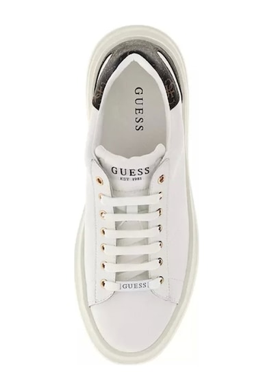 Guess Erkek Beyaz Elba 4g Logolu Sneaker Beyaz/kahverengi Beyaz - Kahverengi