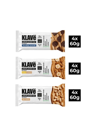 Yüksek Protein Bar Karma - 60g X 12 Adet - 15g Protein, Vegan Ve Glutensiz - 877784382 Yüksek Protein Bar Karma - 60g X 12 Adet - 15g Protein, Vegan Ve Glutensiz - 877784382