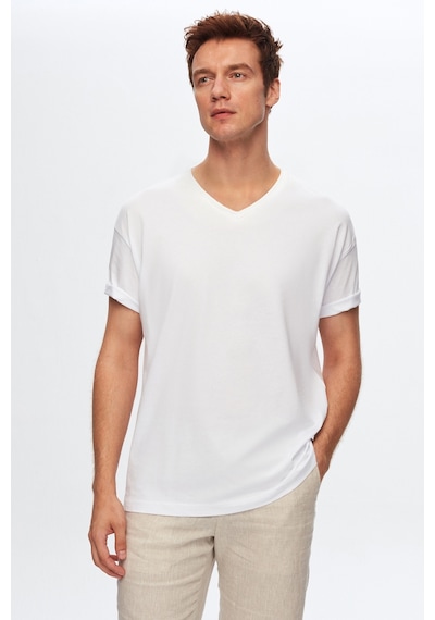 D's Damat Ds Damat Beyaz V Yaka %100 Pamuk T-shirt 4HC141996755M Beyaz D's Damat Ds Damat Beyaz V Yaka %100 Pamuk T-shirt 4HC141996755M Beyaz