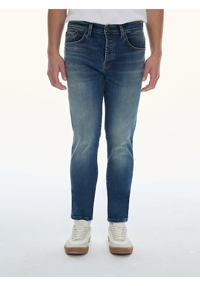 Ltb Lawrıe Y Normal Bel Dar Paça Slim Erkek Jean Pantolon 010095152215883 - 55447 Koyu Mavi