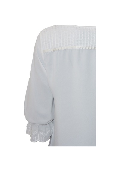 Bulalgiy Kadın Ekru Dantel Bluz - Bga173701