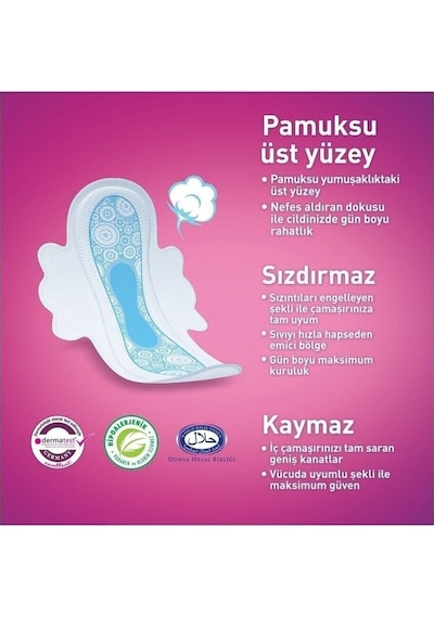 Molped Ultra Süper Ekonomik Hijyenik Ped Gece 6 x 16'lı