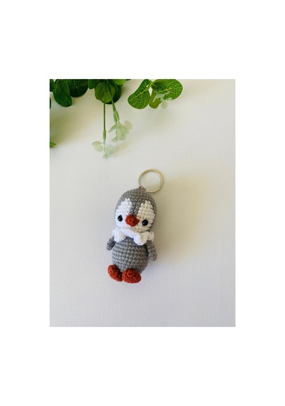 Adenya Sepeti Amigurumi Penguen Anahtarlık