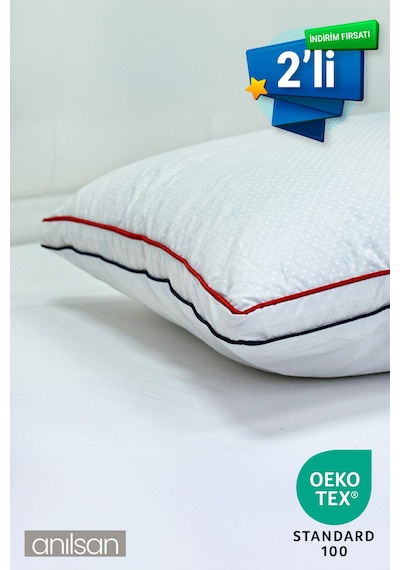 2'li Kaz Tüyü Yastık - 50x70cm - Otel Yastığı - Uyku Için En Iyi Yastık Seçeneği