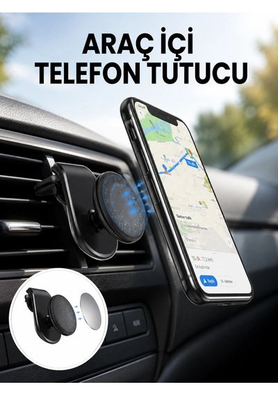 Güçlü Mıknatıslı Araç İçi Telefon Tutucu Evrensel Uyum Yeni Nesil 1 Adet