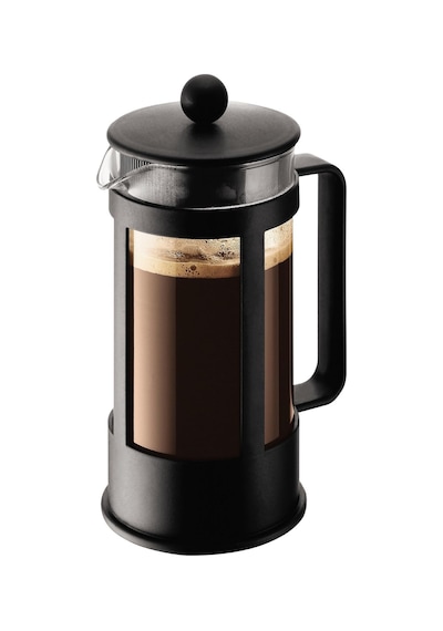 Tr 1783-01 Kenya Kahve Hazırlayıcı French Press System, Bulaşık Makinesinde Yıkanabilir, 0,35 Litre Siyah, 3 Fin Diğer